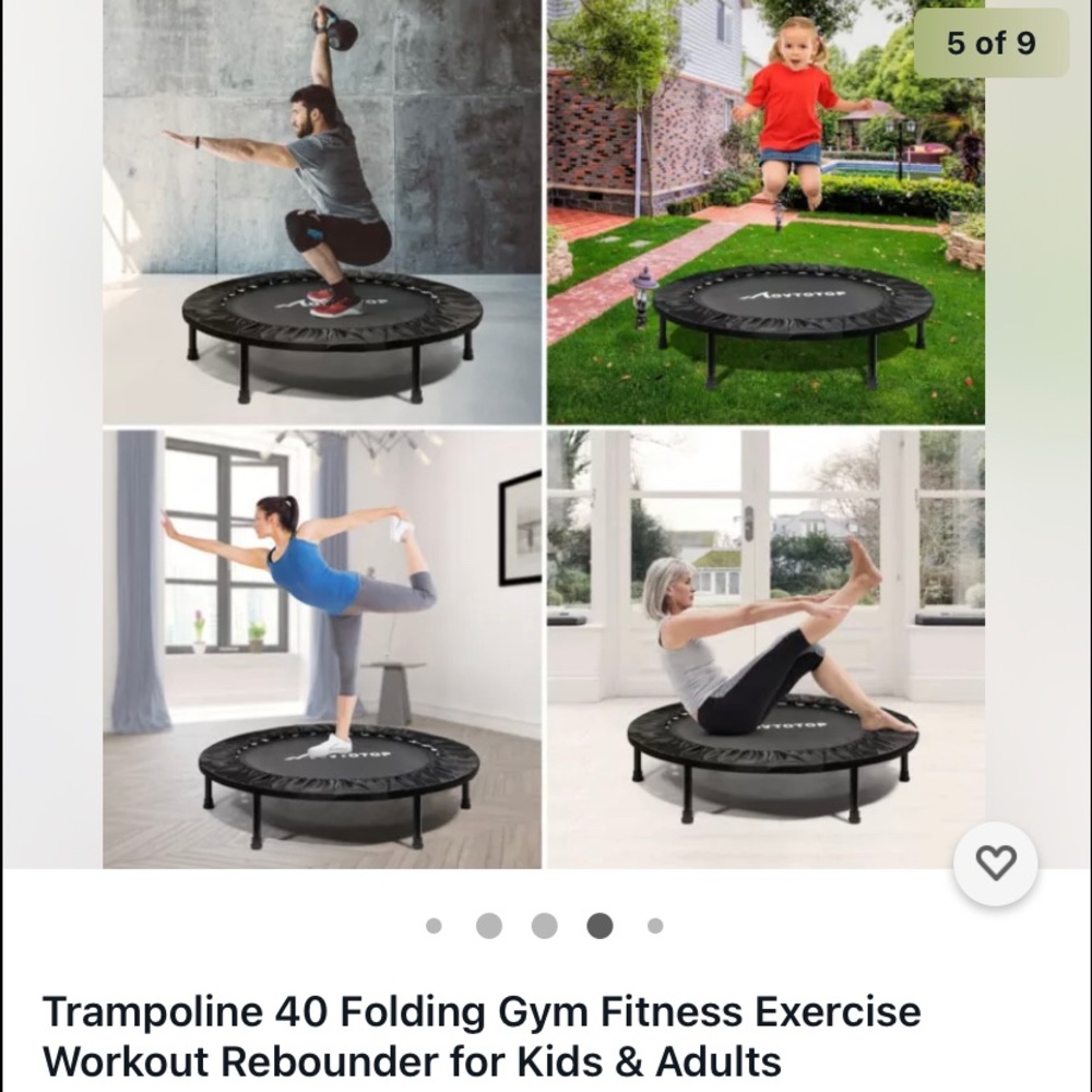 40” Trampoline Folding gym
